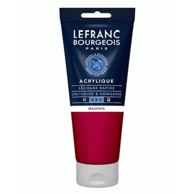 Акриловая краска Lefranc Fine Acrylic Color 200 мл, 432 Magenta Маджента