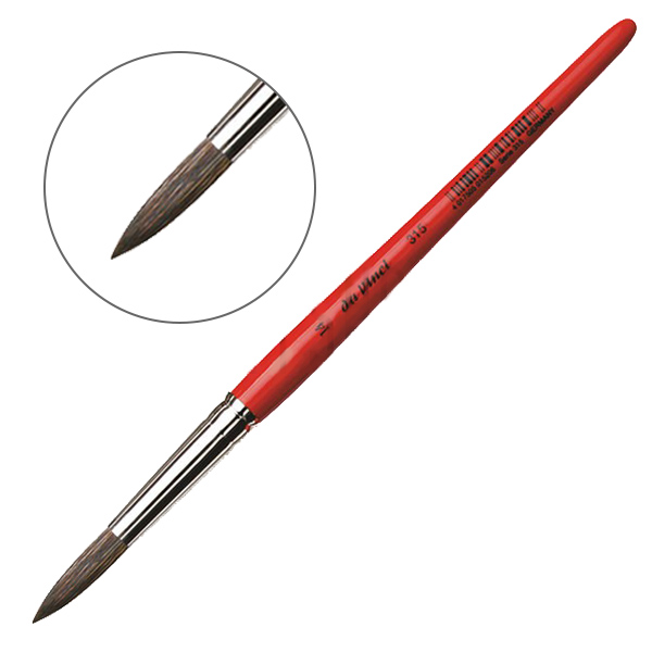 Кисть для акварели круглая микс белка DaVinci серия 315, №14