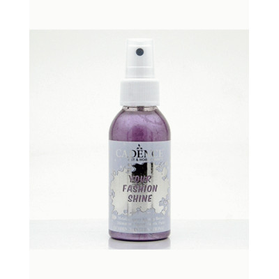 Краска по ткани спрей, перламутровая Cadence Your Fashion Spray 100 мл, Баклажановый