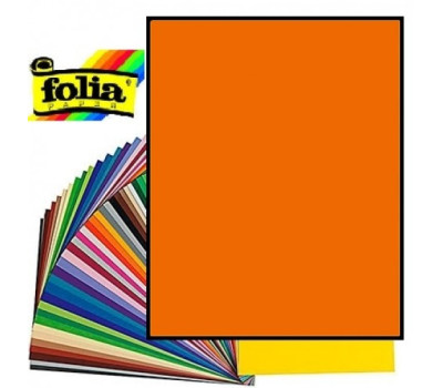 Двухсторонний декоративный картон фотофон Folia Photo Mounting Board 300 г/м2,50x70 см №41 Light orange Светло-оранжевый