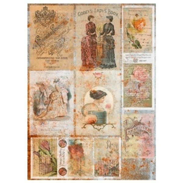 Декупажная карта на рисовой бумаге Rice Paper Decoupage Cadence, №424