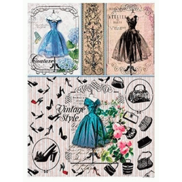 Декупажная карта на рисовой бумаге Rice Paper Decoupage Cadence, №332