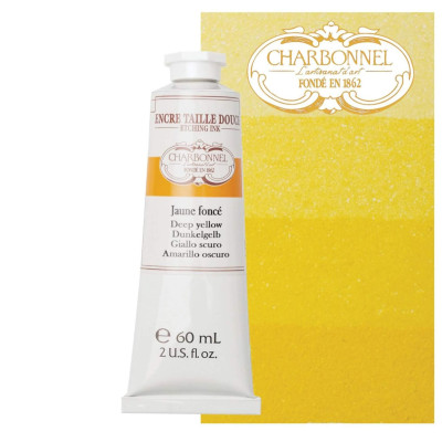 Фарба гравюрна Lefranc Bourgeois 60 мл Deep Yellow Глибокий Жовтий