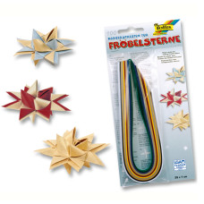 Набір паперів для квілінгу Folia Quilling Papers Christmas 130 г/м2, 1х35 см Асорті, 100 шт
