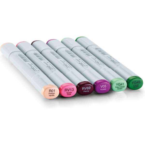 Набір спиртових маркерів Copic Sketch Set Floral Favorites 1, 6 шт