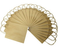 Паперовий пакет Folia Paper Bags Kraft Paper 125 г/м2, 12x5,5x15 см, Natural бежевий