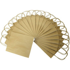 Бумажный пакет Folia Paper Bags Kraft Paper 125 г/м2, 12x5,5x15 см, Natural Бежевый