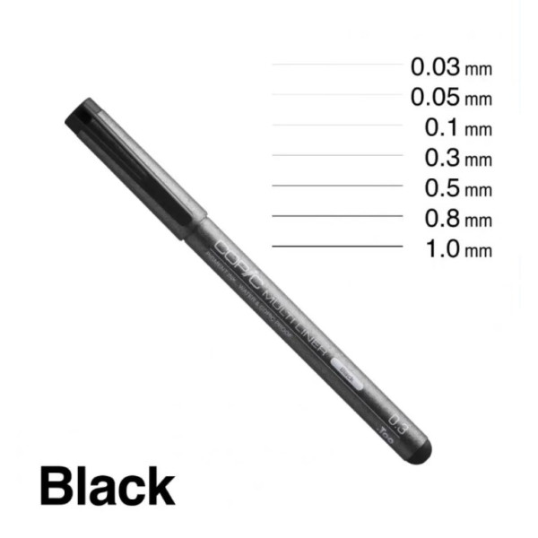 Мультилайнер Copic Multiliner 0,05 мм (не заправляється)