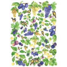 Карта для декупажу Виногра та інжир розмір 50x70 см арт DECOUP01_032