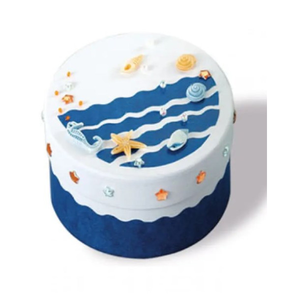 Бокс картонный для декора Folia Box for decor 12 assorted colours, Round Круглый, 12 шт, 12 цв