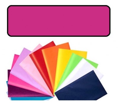 Папір обгортковий тишею однотонний Folia Tissue Paper 20 г/м2, 50x70 см, 13 аркушів, №21 Old rose Темно-рожевий