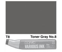 Чорнило для заправки маркерів Copic Various Ink T-8 Toner gray Сірий