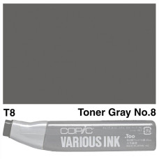 Чорнило для заправки маркерів Copic Various Ink T-8 Toner gray Сірий