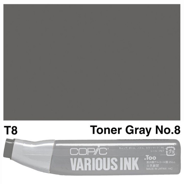 Чернила для заправки маркеров Copic Various Ink T-8 Toner gray Серый