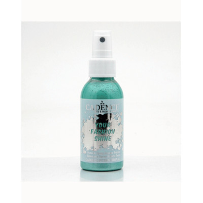 Фарба по тканині спрей, перламутрова Cadence Your Fashion Spray 100 мл, Зелений