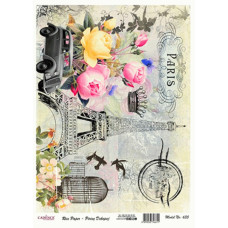 Декупажная карта на рисовой бумаге Rice Paper Decoupage Cadence, №435