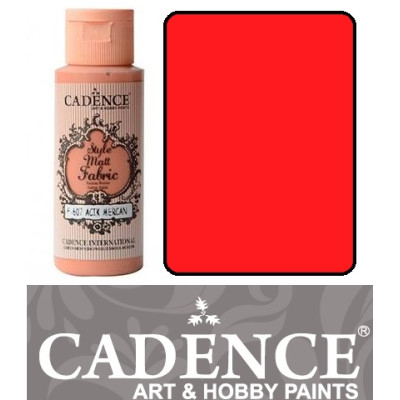 Краска по ткани Cadence Style Matt Fabric Paint, 59 мл, Клубничный