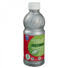 Гуашева флюоресцентна фарба Lefranc Redimix Fluorescent 500 мл, Silver Срібний