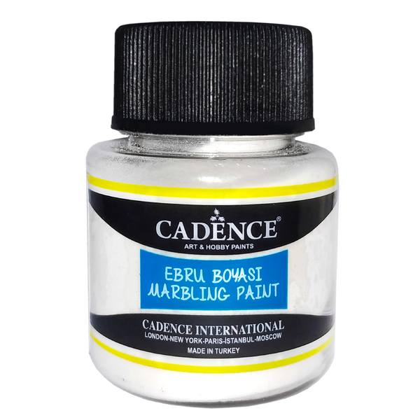 Краска для эбру Cadence Marbling paint, 45 мл, Белая