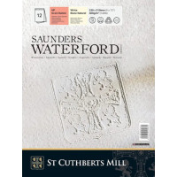 Альбом для акварелі Saunders Waterford, HP, 100% cotton, White, 300 г, 23х31 см, 12 листів