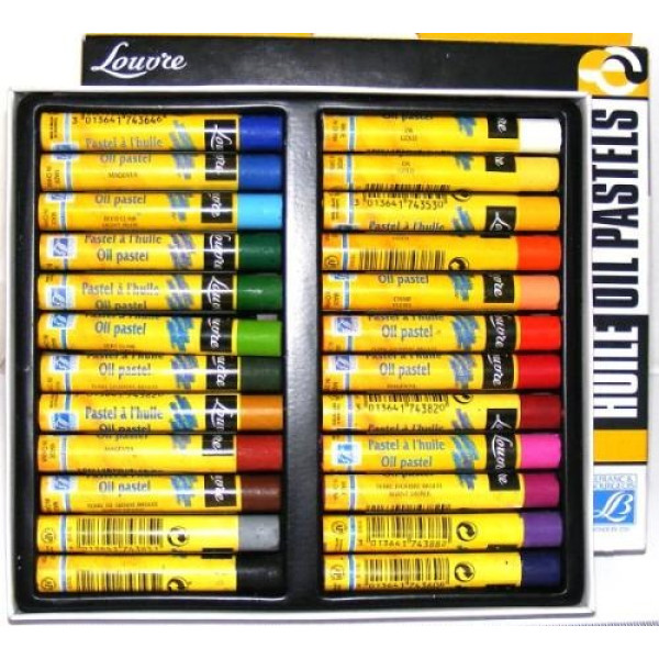 Набір олійної пастелі Louvre Oil Pastels 10 мм, 24 шт.