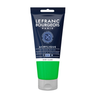 Акрилова фарба Lefranc Fine Acrylic Color 80 мл, 556 Light green Світлий зелений