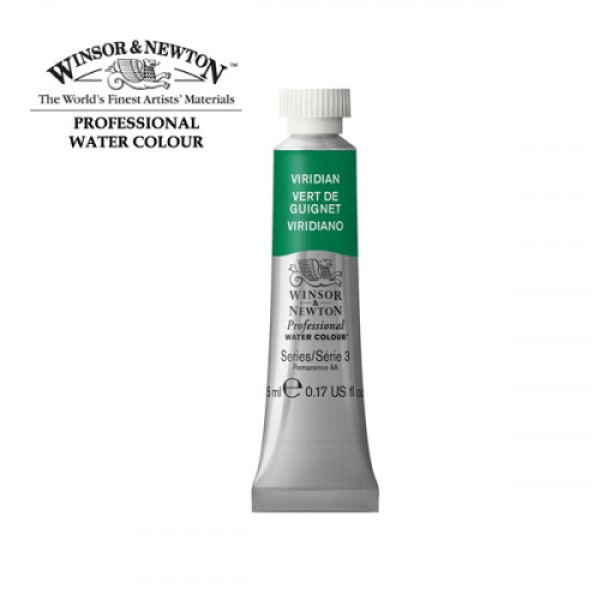 Акварельна фарба Winsor Newton Professional, № 692, Viridian Вірідіан, 5 мл