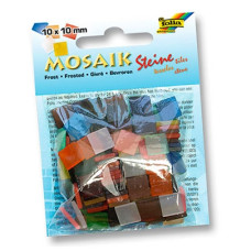 Мозаика Folia матовая Frosted effect assortments 45 гр, 10x10 мм (Ассорти, 190 шт, 20 цв) арт. 58209