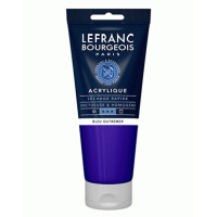 Акриловая краска Lefranc Fine Acrylic Color, 200 мл, № 043, Ultramarine Blue Ультрамарин