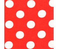 Бумага для дизайна в горошек Folia Photo Mounting Board Dots 300 г/м2, 50x70 см №02 White/Red Белые на красном