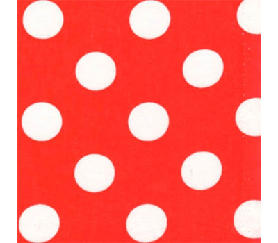 Папір для дизайну у горошок Folia Photo Mounting Board Dots 300 г/м2, 50x70 см №02 White/Red Білі на червоному