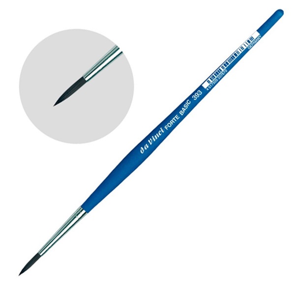Пензель кругла синтетика DaVinci 393 Fit for Hobby School, № 2