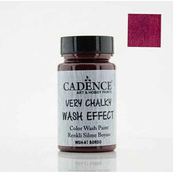 Cadence винтажная краска на акриловой основе Very chalky wash effect, 90 мл, Bordeaux (Бордо)