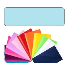 Папір обгортковий тишею однотонний Folia Tissue Paper 20 г/м2, 50x70 см, 13 аркушів, № 31 Light blue Блакитний