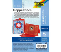 Заготовка для листівки прямокутна Folia Cards, 220 г/м2, 10,5x15 см, № 20 Темно-червоний