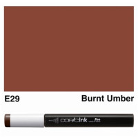 Заправка для маркерів COPIC Ink, E29 Burnt umber, Палена умбра, 12 мл