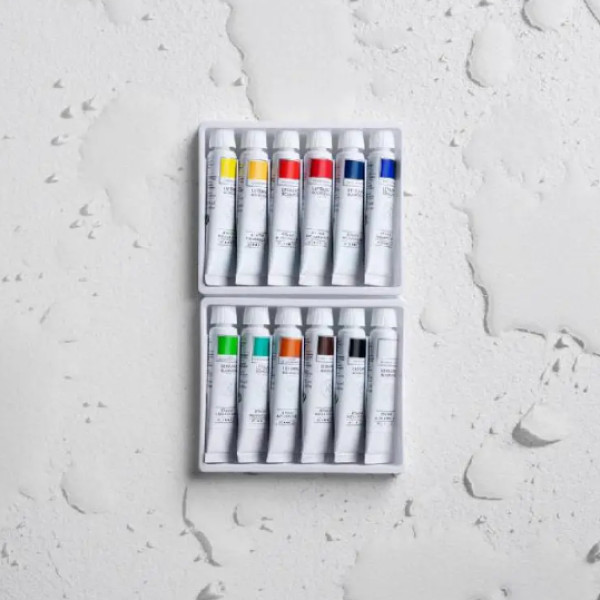 Набір акварельних фарб Studio Watercolour Set Lefranc, 12x10 мл, картонна упаковка