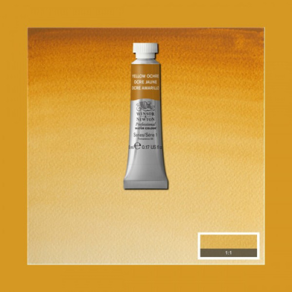 Акварельна фарба Winsor Newton Professional, № 744, Yellow Ochre Жовта Охра, 5 мл