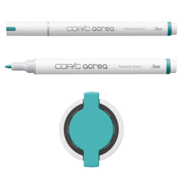 Акриловый маркер Copic Acrea Paint Marker 0,8 мм, 023 Peacock Green (Зеленый павлин)
