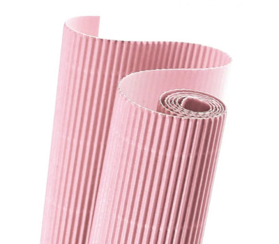 Картон гофрований Folia Corrugated board E-Flute, 50x70 см №26 Rose Світло-рожевий
