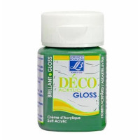Lefranc фарба акрилова глянсова Deco Gloss Acrylic Cream 50 мл, # 491 GoLefrance green зелений гольф арт 211439