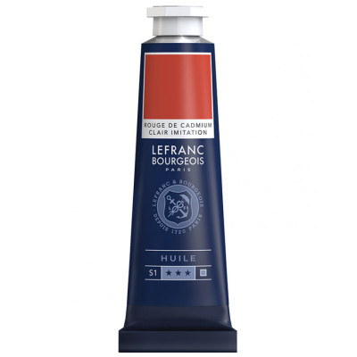 Краска масляная Lefranc Fine 40 мл, № 799, Cadmium Red Light Hue Кадмий Красный Светлый
