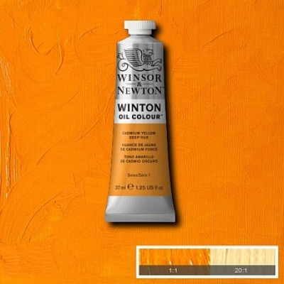 Масляна фарба Winsor Newton Winton Oil Colour 37мл №115 Cadmium yellow deep Кадмій жовтий глибокий