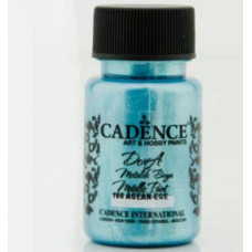 Акриловая краска металлик Cadence Dora Metallic Paint, 50 мл, Эгейский голубой
