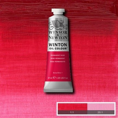 Масляная краска Winsor Newton Winton Oil Colour 37 мл №502 Permanent rose Перманентный розовый