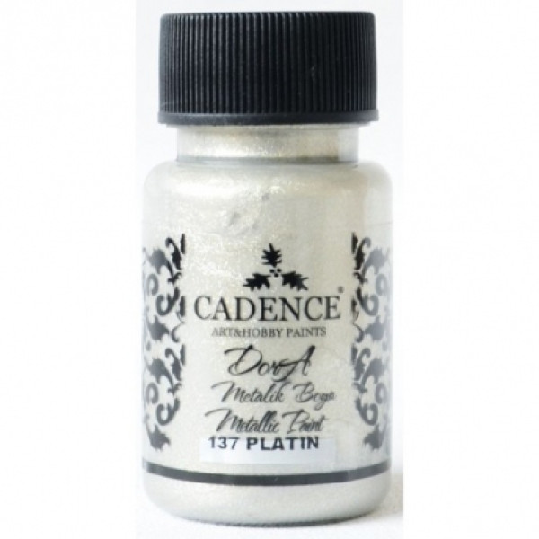 Акрилова фарба Cadence Dora Metallic, 50 мл, Платина