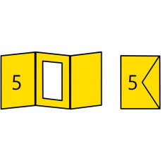 Заготовка для листівки квадратним паспарту Folia, 220 г/м2, 10,5x15 см, № 14 Banana yellow Бананово-жовтий