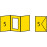 Заготовка для открытки паспарту квадратным Folia, 220 г/м2, 10,5x15 см, № 14 Banana yellow Бананово-желтый