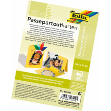 Заготовка для открытки паспарту квадратным Folia, 220 г/м2, 10,5x15 см, № 14 Banana yellow Бананово-желтый