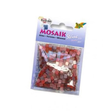Мозаїка глітерна Folia Glitter, 45 г/м2, 5x5 мм, 700 шт, № 01 Pink Рожевий
